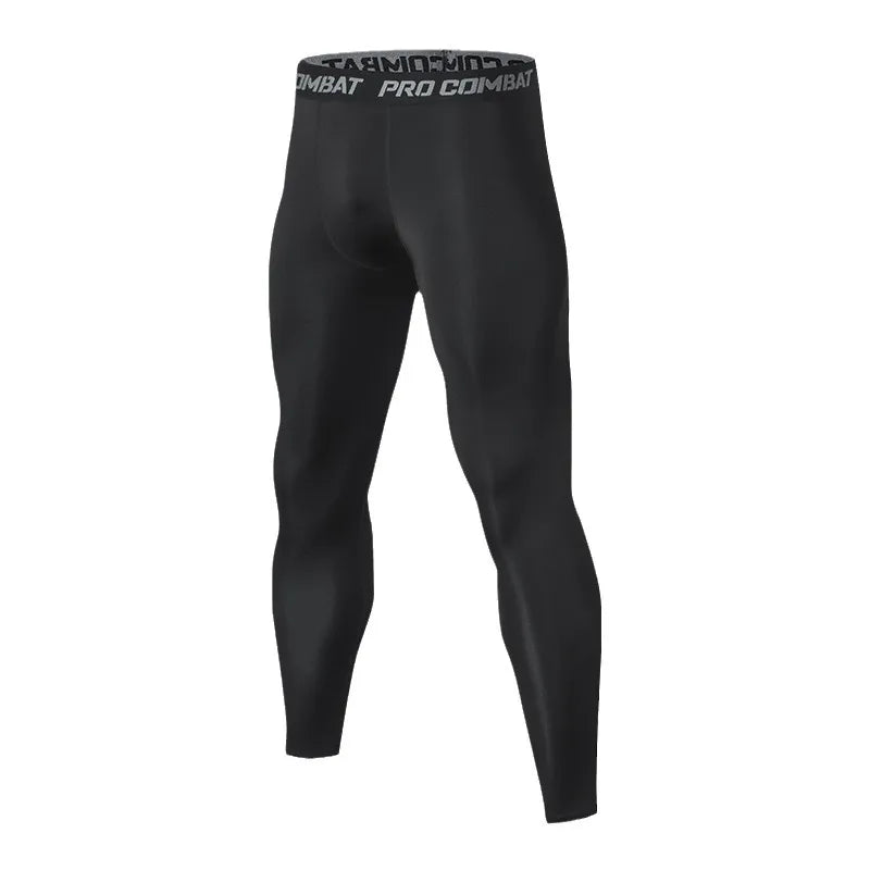 Schnelltrocknende Kompressionsleggings für Männer – eng anliegend, atmungsaktiv und perfekt als Baselayer fürs Training oder Laufen.