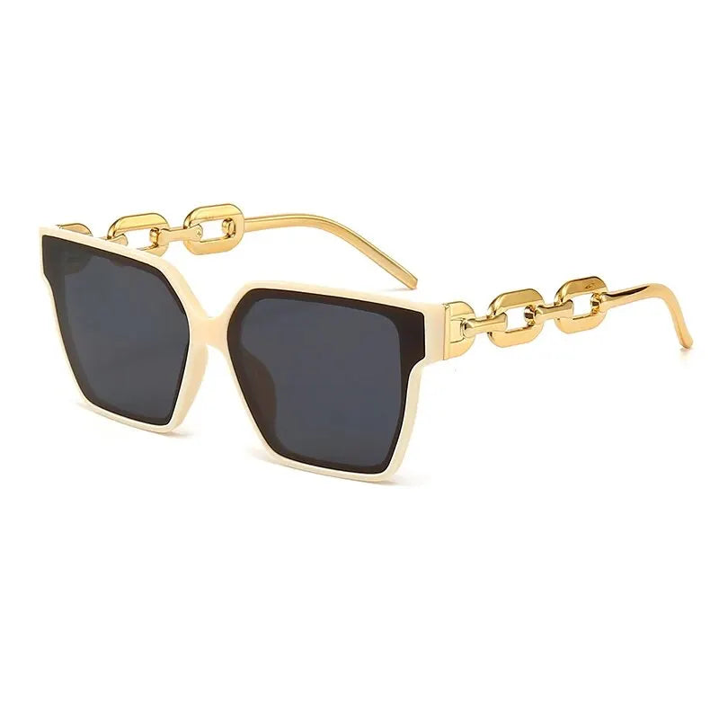 Vintage Rechteck-Sonnenbrille im Cat-Eye-Design – 2023er Brand-Style, retro & elegant, ideal für Damen beim Fahren oder als Fashion-Accessoire.