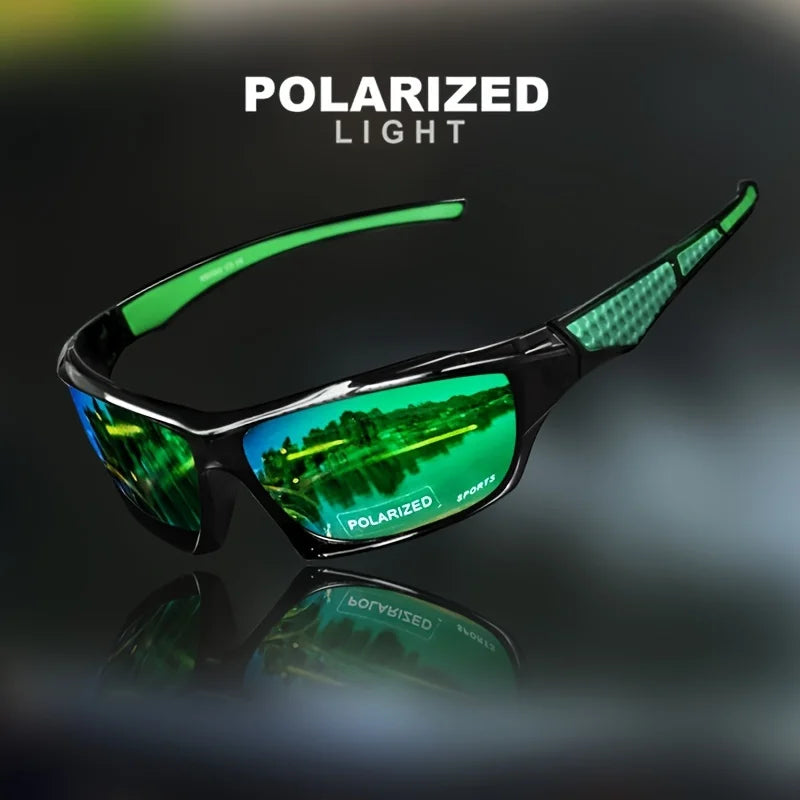 Polarisierte Sport-Sonnenbrille mit rundem Metallrahmen – unisex, UV400-Schutz und ideal für Outdoor, Sport & stylische Alltagslooks.
