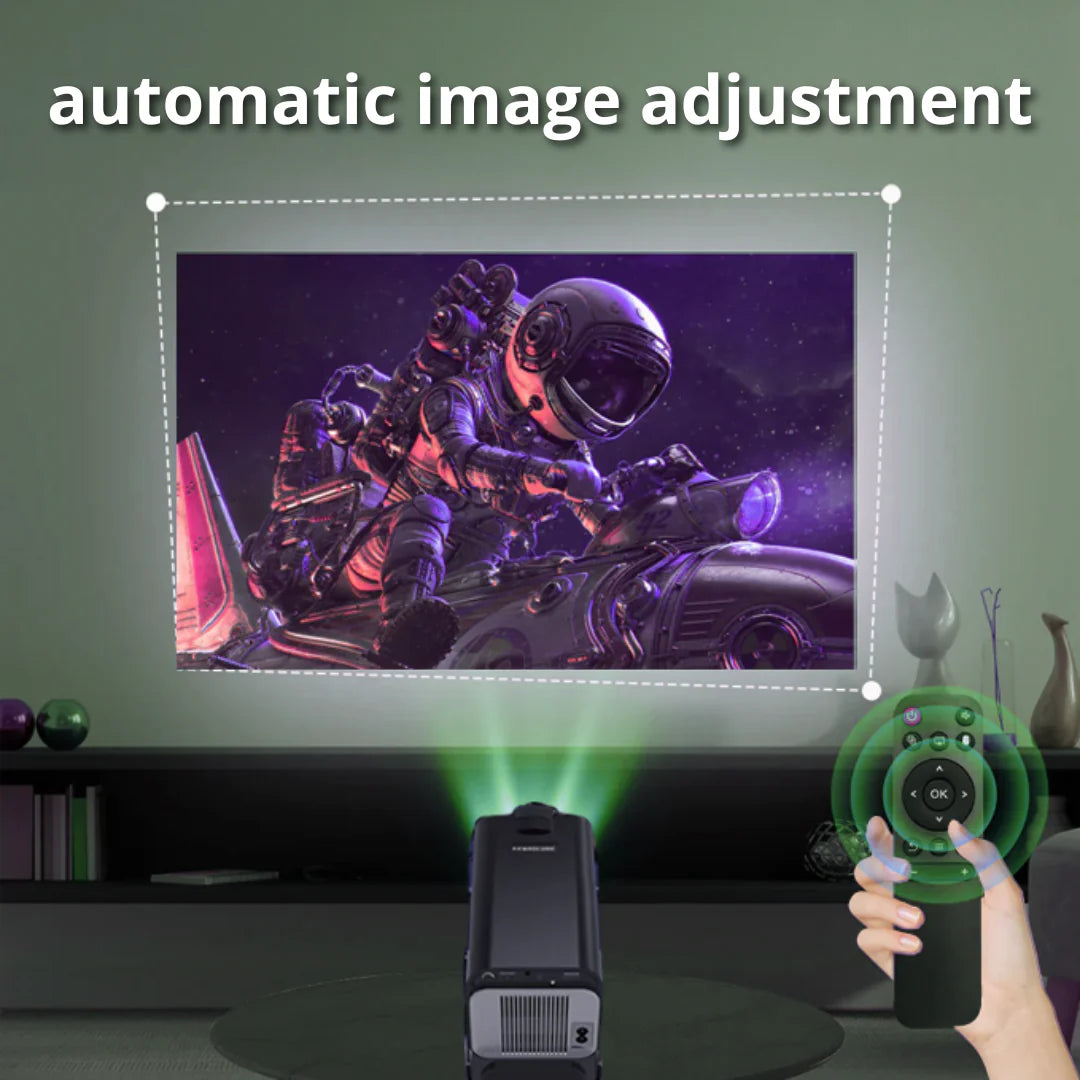 LUMEO ULTRA - Projektor mit nativer 1080P & 4K-Unterstützung – Android 11, 390 ANSI Lumen, Dual WiFi 6 & BT 5.0, ideal für Heimkino & Outdoor