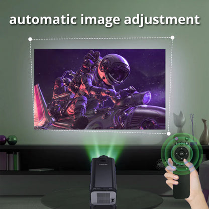 LUMEO ULTRA - Projektor mit nativer 1080P & 4K-Unterstützung – Android 11, 390 ANSI Lumen, Dual WiFi 6 & BT 5.0, ideal für Heimkino & Outdoor