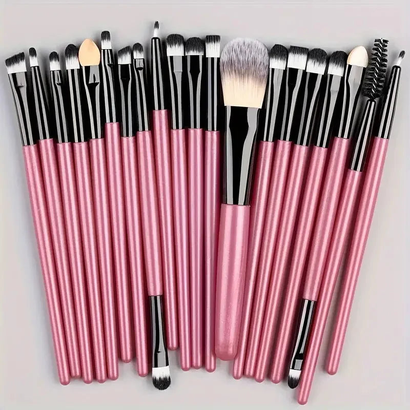 Make-up Pinselset – 20-teiliges Set für Foundation, Eyeliner, Lidschatten, Rouge und Blending