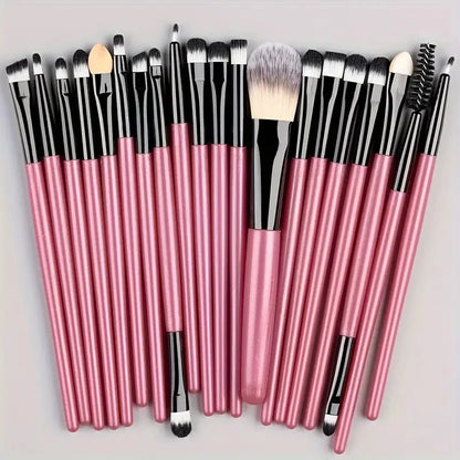 Make-up Pinselset – 20-teiliges Set für Foundation, Eyeliner, Lidschatten, Rouge und Blending