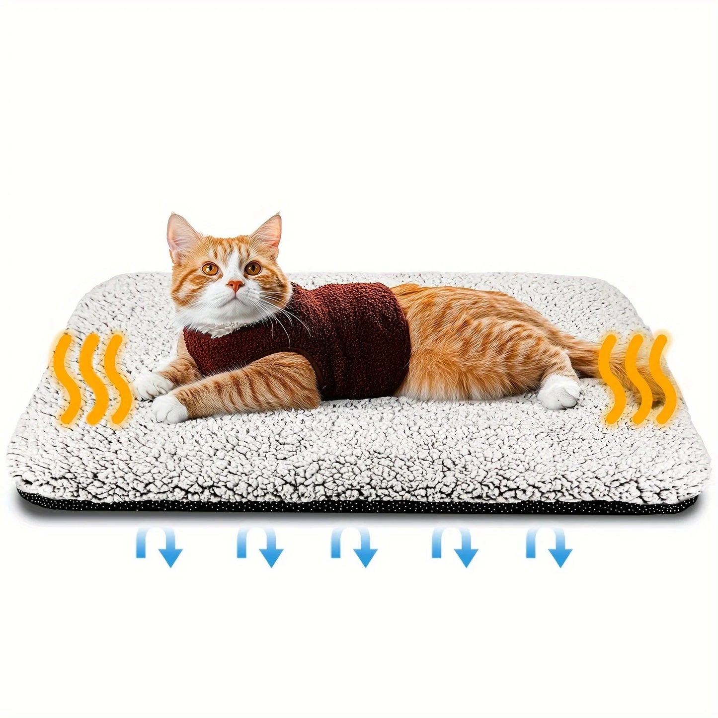 Coperta per animali domestici auto-riscaldante – Materassino lavabile con nucleo riflettente per il calore per cani e gatti