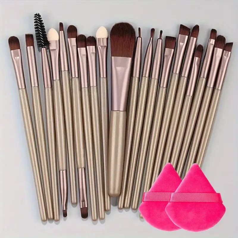 Make-up Pinselset – 20-teiliges Set für Foundation, Eyeliner, Lidschatten, Rouge und Blending