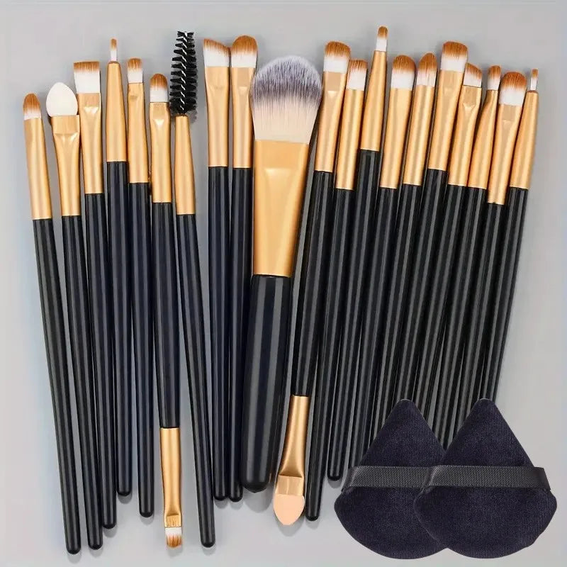 Make-up Pinselset – 20-teiliges Set für Foundation, Eyeliner, Lidschatten, Rouge und Blending