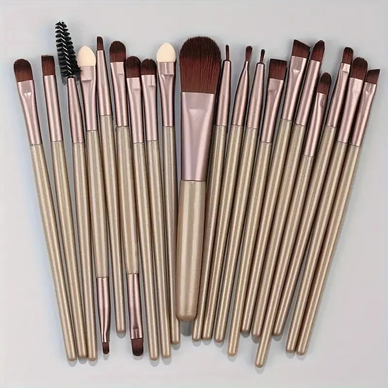 Make-up Pinselset – 20-teiliges Set für Foundation, Eyeliner, Lidschatten, Rouge und Blending