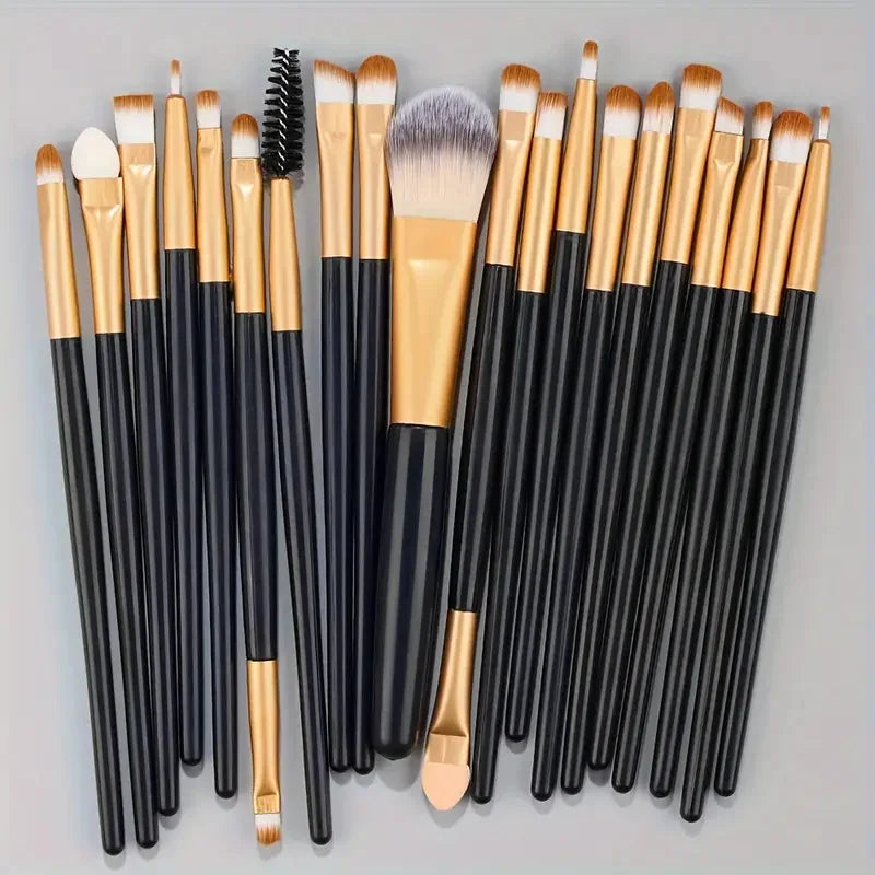 Make-up Pinselset – 20-teiliges Set für Foundation, Eyeliner, Lidschatten, Rouge und Blending