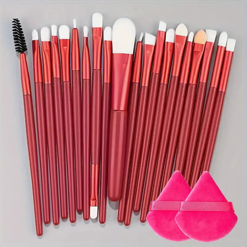 Make-up Pinselset – 20-teiliges Set für Foundation, Eyeliner, Lidschatten, Rouge und Blending
