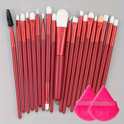 Make-up Pinselset – 20-teiliges Set für Foundation, Eyeliner, Lidschatten, Rouge und Blending