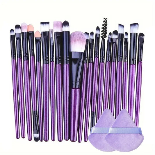 Make-up Pinselset – 20-teiliges Set für Foundation, Eyeliner, Lidschatten, Rouge und Blending