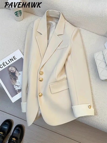 Eleganter Blazer – Langarm-Blazer mit Reverskragen und Knopfleiste im modernen Casual-Design