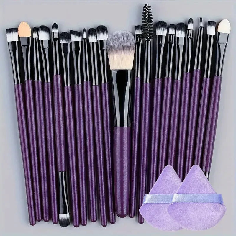 Make-up Pinselset – 20-teiliges Set für Foundation, Eyeliner, Lidschatten, Rouge und Blending