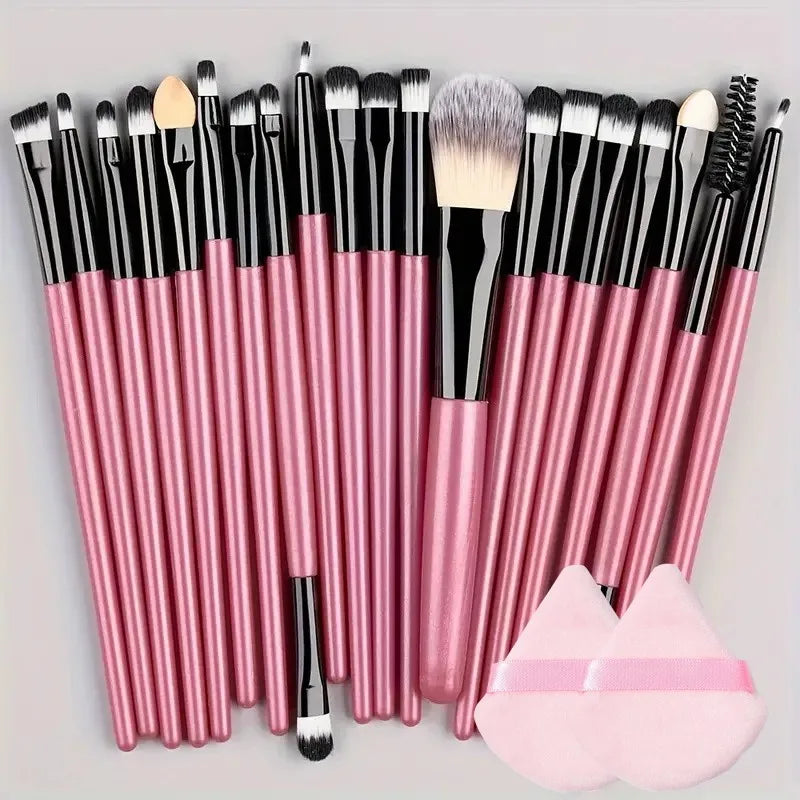 Make-up Pinselset – 20-teiliges Set für Foundation, Eyeliner, Lidschatten, Rouge und Blending