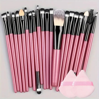 Make-up Pinselset – 20-teiliges Set für Foundation, Eyeliner, Lidschatten, Rouge und Blending