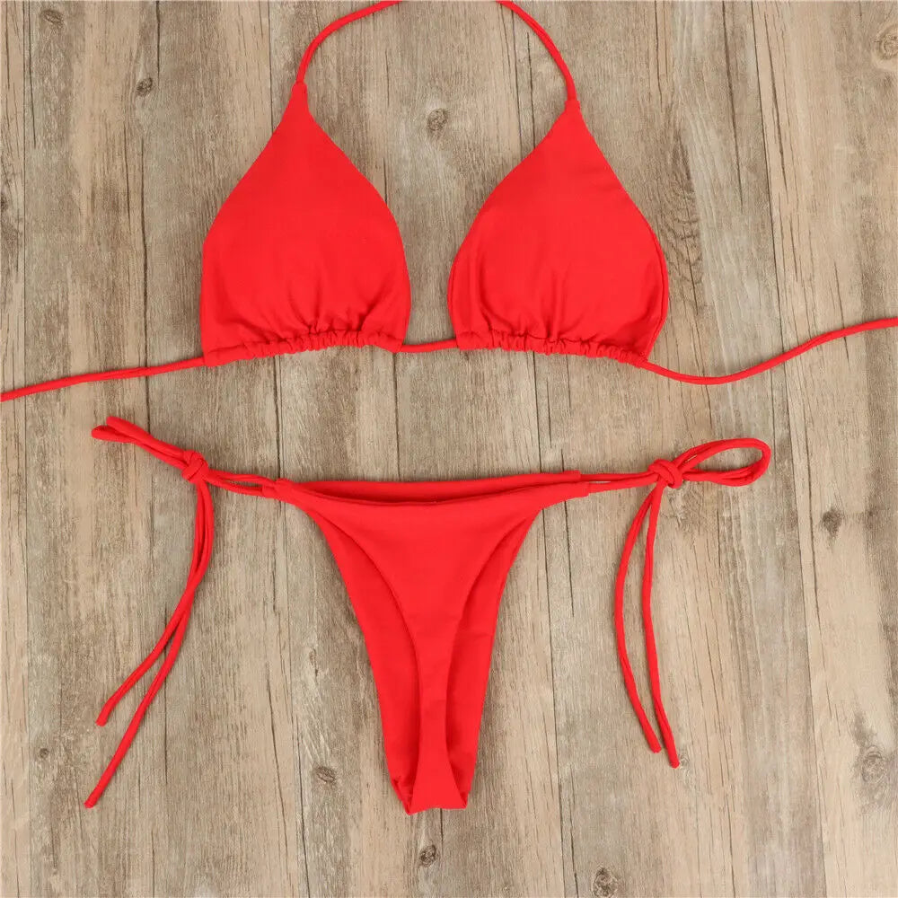 Brazilian Bikini-Set – Push-up BH & Tanga im stylischen Zwei-Tages-Design