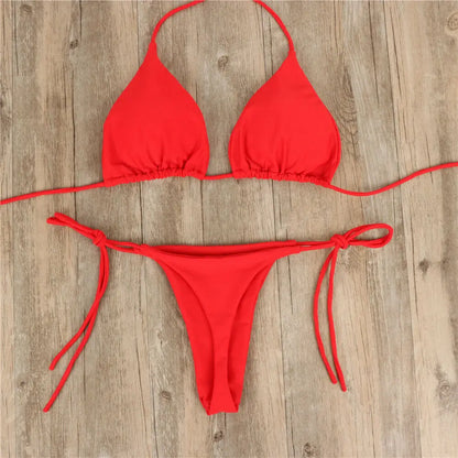 Brazilian Bikini-Set – Push-up BH & Tanga im stylischen Zwei-Tages-Design