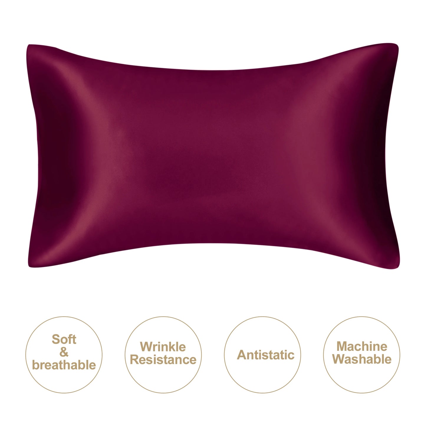 JuwenSilk Kissenbezug aus Maulbeerseide – extra glatt, haut- und haarfreundlich, luxuriös und perfekt für erholsamen Schlaf.