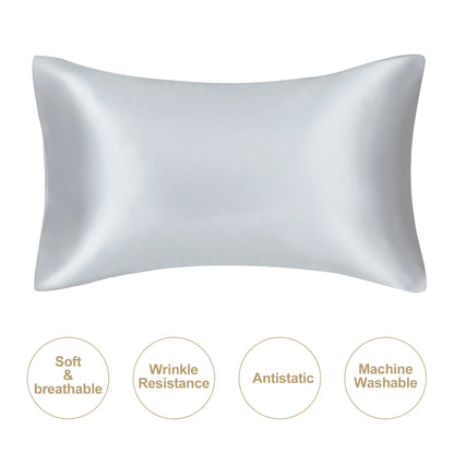 JuwenSilk Kissenbezug aus Maulbeerseide – extra glatt, haut- und haarfreundlich, luxuriös und perfekt für erholsamen Schlaf.