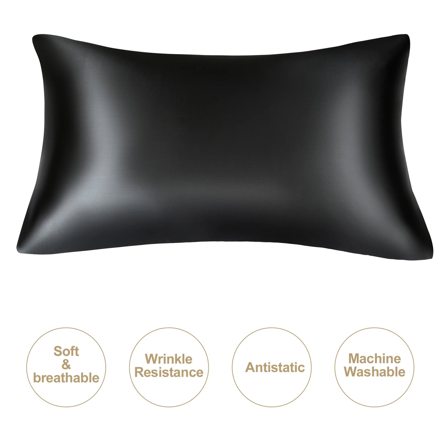 JuwenSilk Kissenbezug aus Maulbeerseide – extra glatt, haut- und haarfreundlich, luxuriös und perfekt für erholsamen Schlaf.