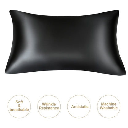 JuwenSilk Kissenbezug aus Maulbeerseide – extra glatt, haut- und haarfreundlich, luxuriös und perfekt für erholsamen Schlaf.