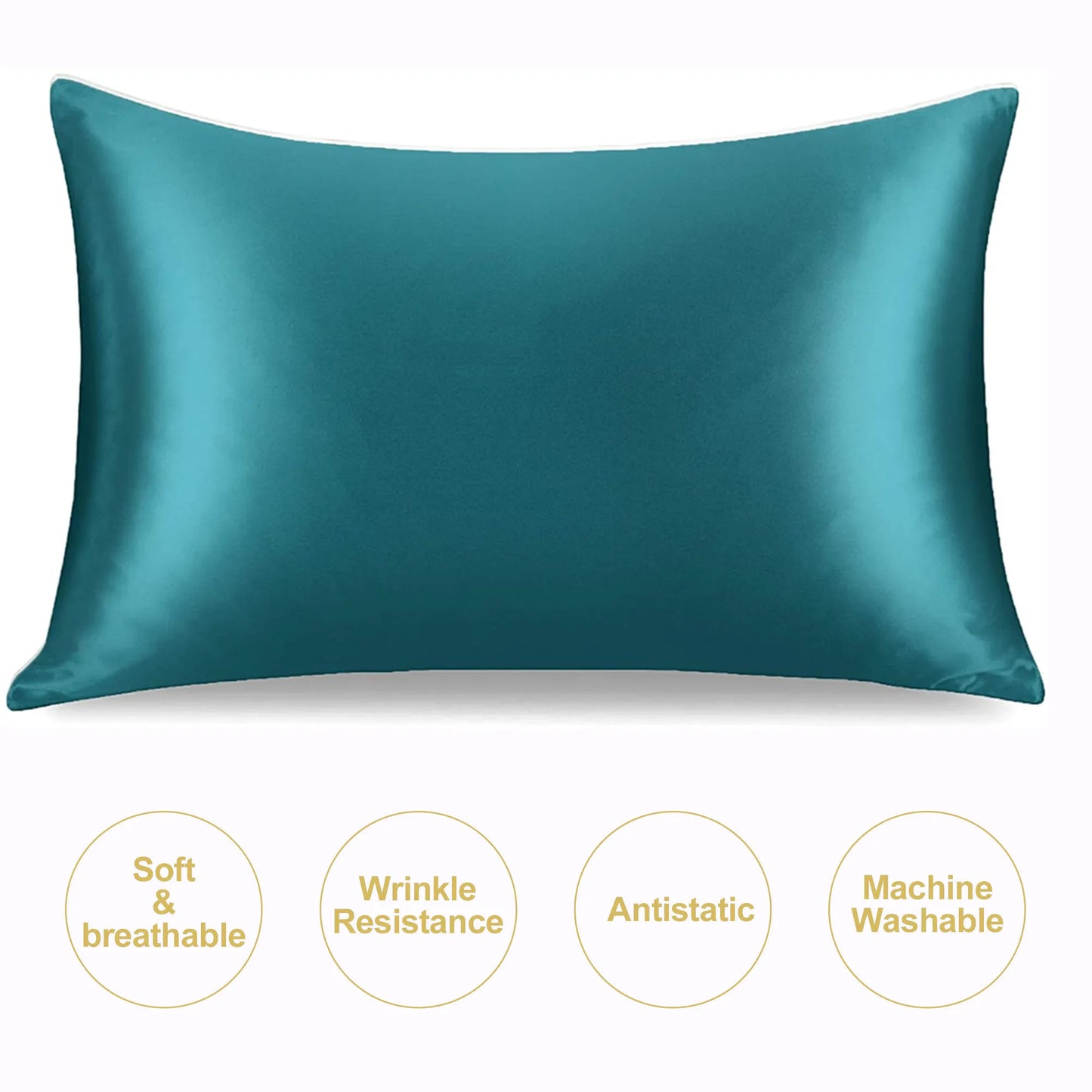 JuwenSilk Kissenbezug aus Maulbeerseide – extra glatt, haut- und haarfreundlich, luxuriös und perfekt für erholsamen Schlaf.