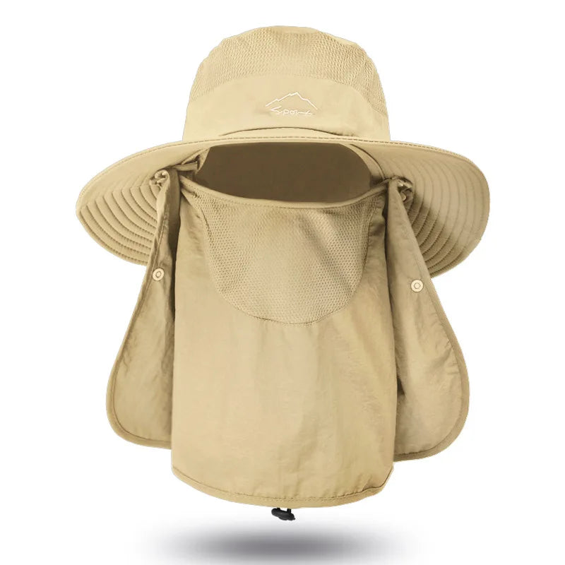 Wasserfester Bucket Hat mit Sonnenschutz – leicht, atmungsaktiv und ideal für Angeln, Wandern, Garten oder Strand.