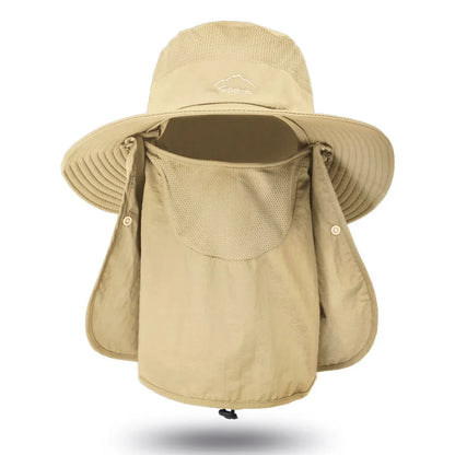 Wasserfester Bucket Hat mit Sonnenschutz – leicht, atmungsaktiv und ideal für Angeln, Wandern, Garten oder Strand.