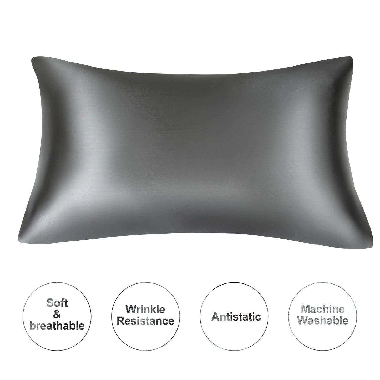JuwenSilk Kissenbezug aus Maulbeerseide – extra glatt, haut- und haarfreundlich, luxuriös und perfekt für erholsamen Schlaf.