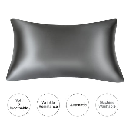 JuwenSilk Kissenbezug aus Maulbeerseide – extra glatt, haut- und haarfreundlich, luxuriös und perfekt für erholsamen Schlaf.