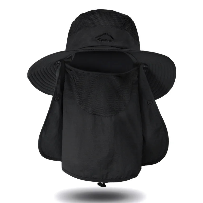 Wasserfester Bucket Hat mit Sonnenschutz – leicht, atmungsaktiv und ideal für Angeln, Wandern, Garten oder Strand.