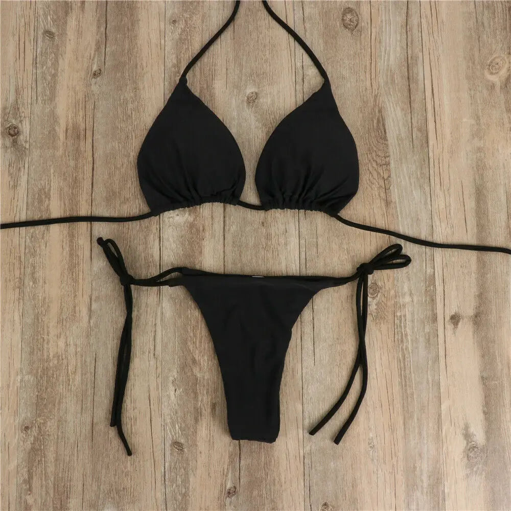 Brazilian Bikini-Set – Push-up BH & Tanga im stylischen Zwei-Tages-Design