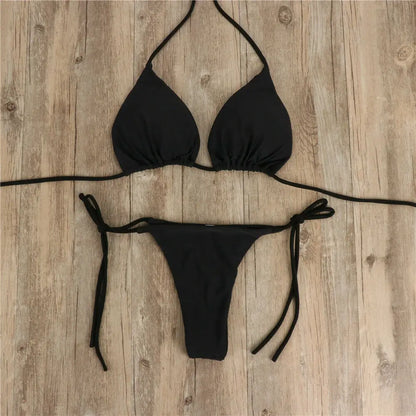 Brazilian Bikini-Set – Push-up BH & Tanga im stylischen Zwei-Tages-Design