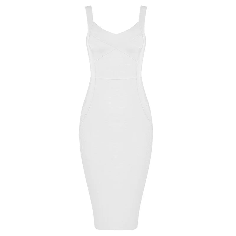 Rayon Bandage Kleid – Ärmelloses Bodycon-Kleid in Grün, Lila oder Pink, Elegantes Design für Cocktail & Party