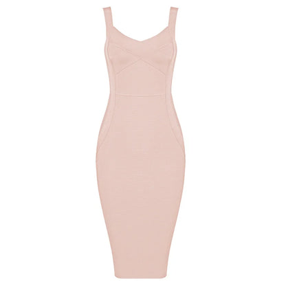Rayon Bandage Kleid – Ärmelloses Bodycon-Kleid in Grün, Lila oder Pink, Elegantes Design für Cocktail & Party