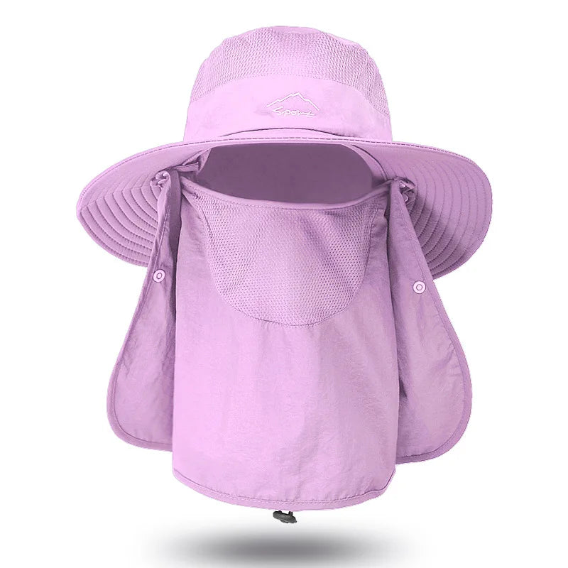 Wasserfester Bucket Hat mit Sonnenschutz – leicht, atmungsaktiv und ideal für Angeln, Wandern, Garten oder Strand.