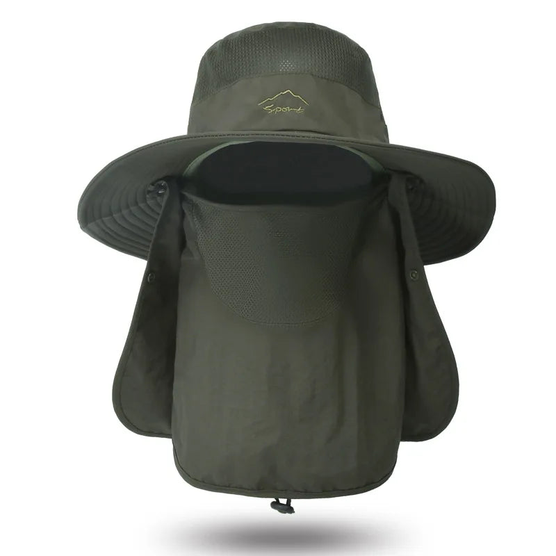 Wasserfester Bucket Hat mit Sonnenschutz – leicht, atmungsaktiv und ideal für Angeln, Wandern, Garten oder Strand.