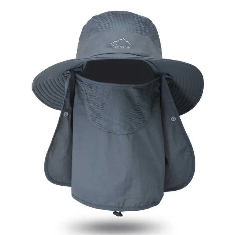 Wasserfester Bucket Hat mit Sonnenschutz – leicht, atmungsaktiv und ideal für Angeln, Wandern, Garten oder Strand.