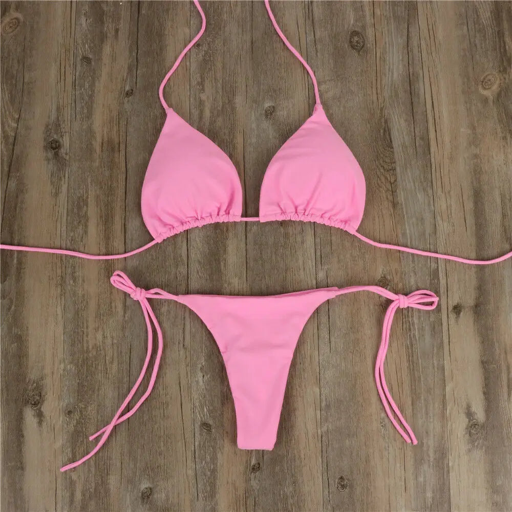 Brazilian Bikini-Set – Push-up BH & Tanga im stylischen Zwei-Tages-Design
