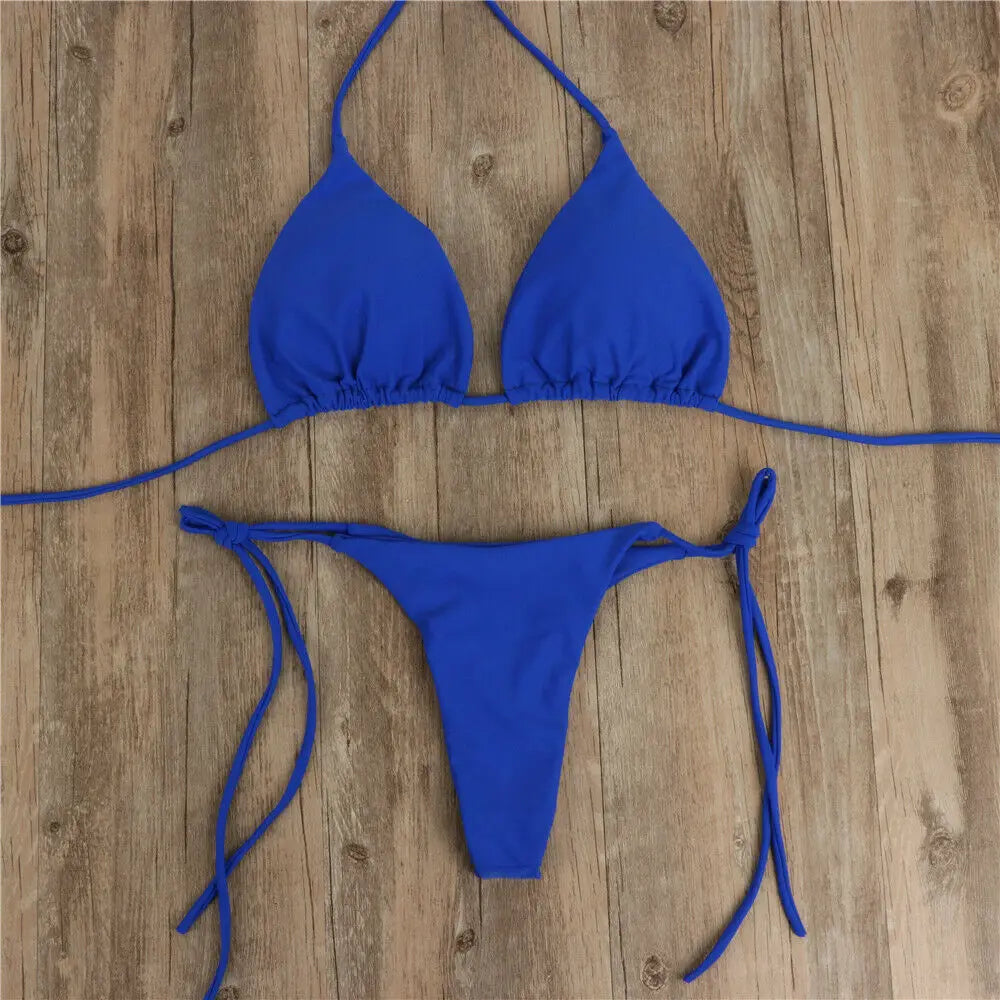 Brazilian Bikini-Set – Push-up BH & Tanga im stylischen Zwei-Tages-Design