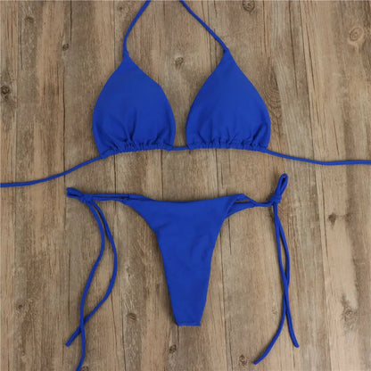 Brazilian Bikini-Set – Push-up BH & Tanga im stylischen Zwei-Tages-Design