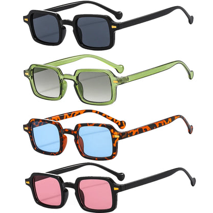 Luxuriöse rechteckige Sonnenbrille im Vintage-Stil – unisex, UV400 & Anti-Glare, ideal für elegante Alltags- oder Sommer-Looks.