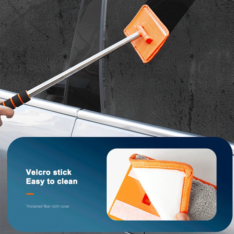 Teleskop-Reinigungsbürste für Frontscheibe – ideal zum Entnebeln und Reinigen von Auto- oder Haushaltsglasflächen.