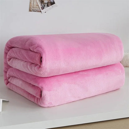 Coperta in pile-flanella – morbida, calda e perfetta come copertura per il letto o il divano in colori eleganti.
