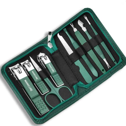 Maniküre & Pediküre Set – Hochwertiges Edelstahl-Set mit 7/10/12/18 Teilen inklusive Nagelknipser, im praktischen Reiseetui