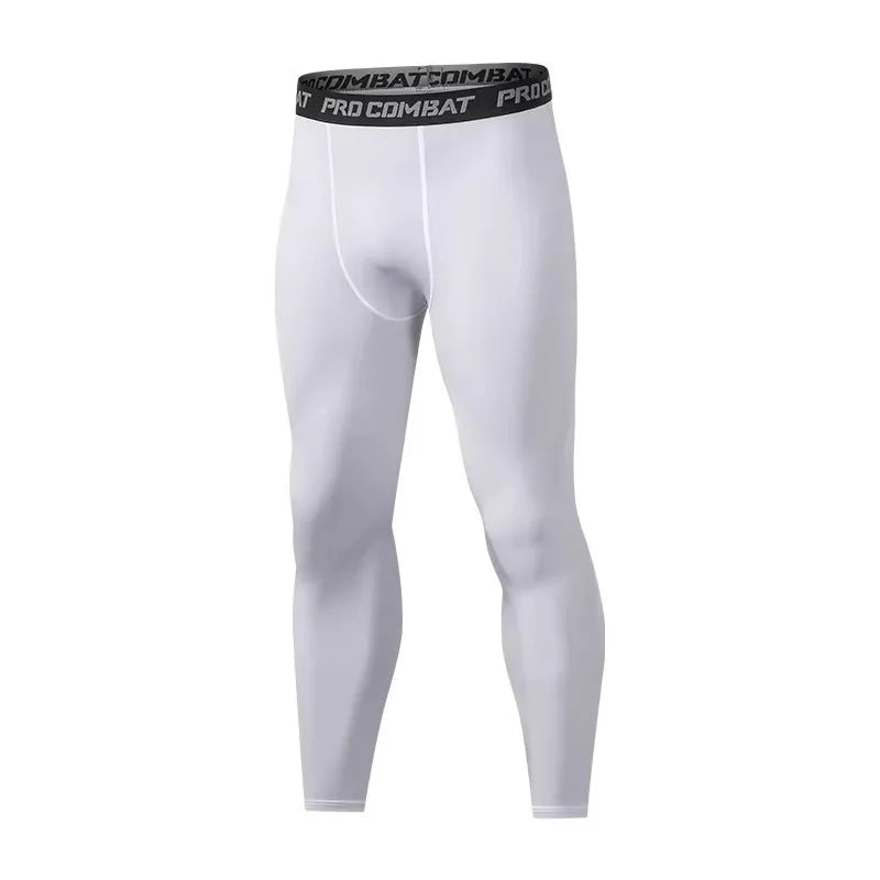 Schnelltrocknende Kompressionsleggings für Männer – eng anliegend, atmungsaktiv und perfekt als Baselayer fürs Training oder Laufen.
