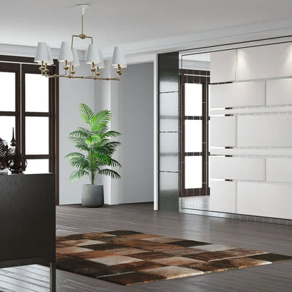 Große Künstliche Palme 90–120 cm – Tropische Deko-Pflanze mit Monstera-Blättern für Zuhause und Garten