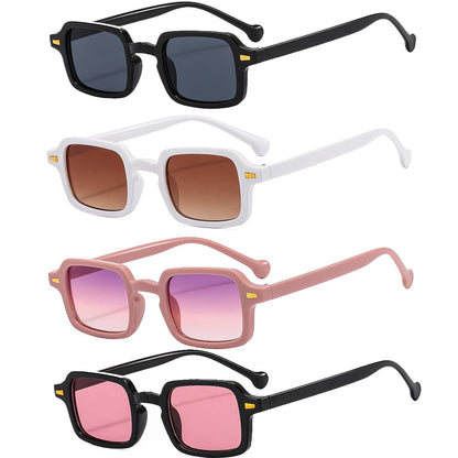 Luxuriöse rechteckige Sonnenbrille im Vintage-Stil – unisex, UV400 & Anti-Glare, ideal für elegante Alltags- oder Sommer-Looks.