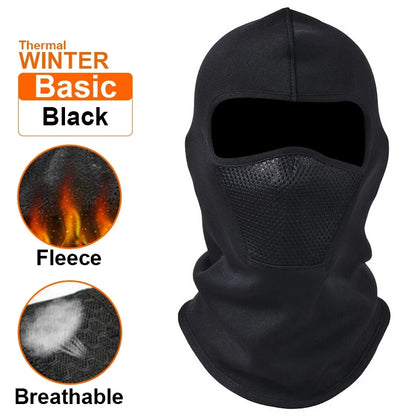 Thermo Sturmhaube – Vollgesichtsmaske aus Fleece für optimalen Kälteschutz. Ideal für Radfahren, Motorradfahren, Skifahren, Angeln und Outdoor-Abenteuer.