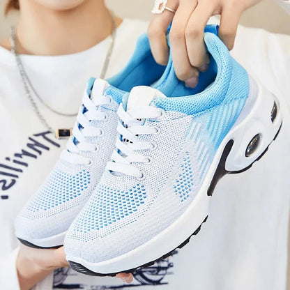 Leichte Damen-Laufschuhe mit atmungsaktivem Mesh & Air-Cushion-Sohle – bequem, schnelltrocknend und ideal für Sport, Training oder Alltag.